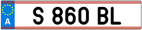 Trailer License Plate